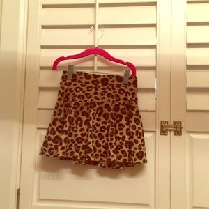 Leopard printed skirt